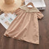 Girl's Navy Neck Detachable Summer Dress